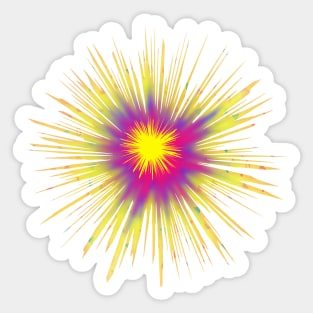 Bright Burst of Color Sticker